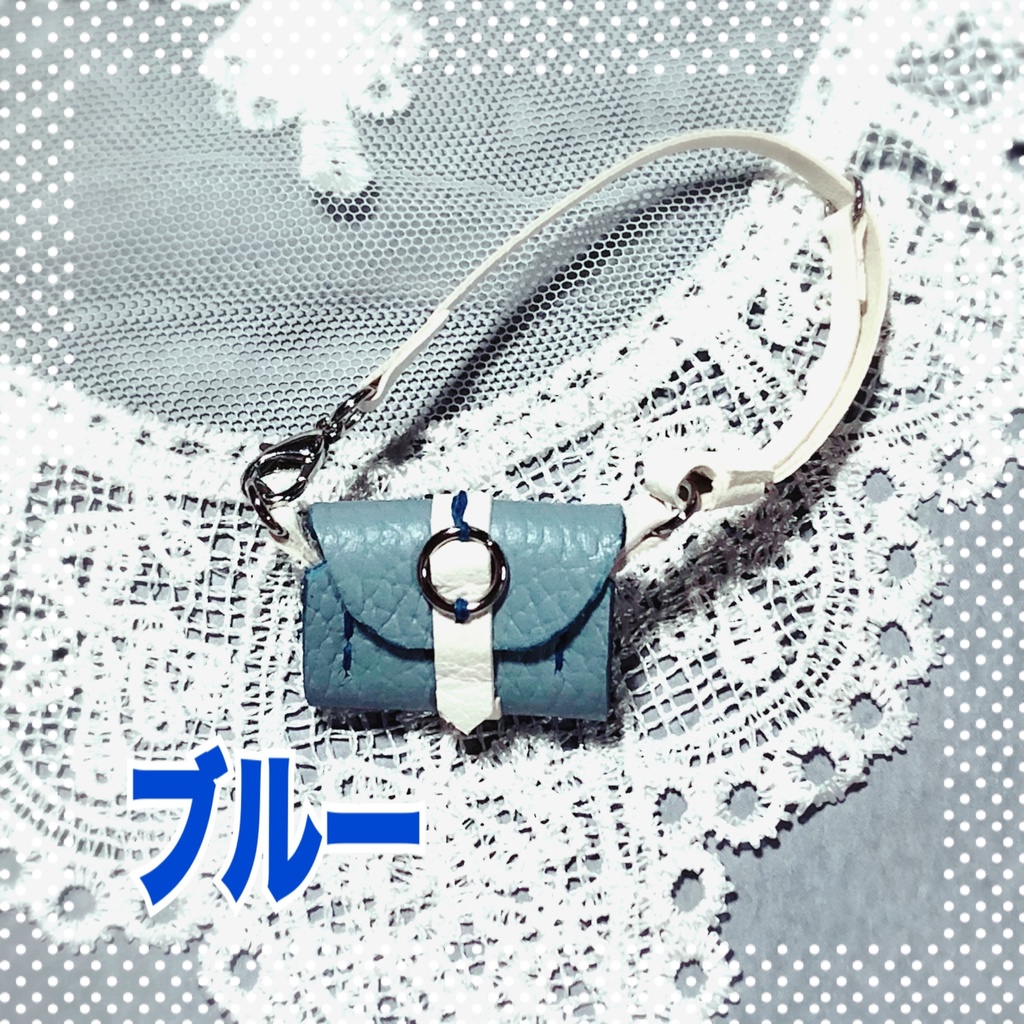 10㎝ぬいちゃん用 パステルカラーのショルダーバッグ