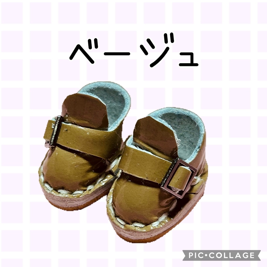 エナメルのバックルお靴 10cmぬい用