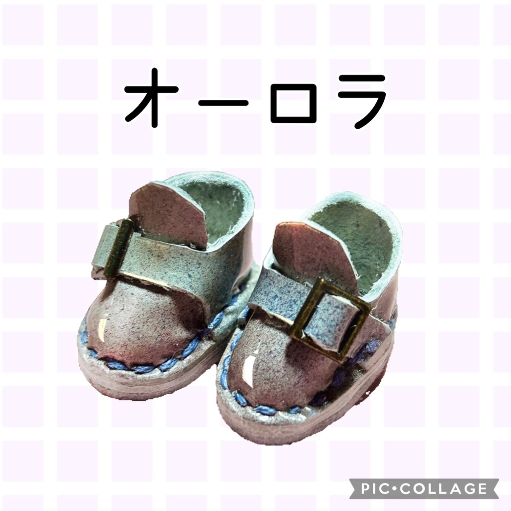 エナメルのバックルお靴 10cmぬい用