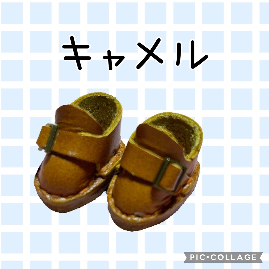 モンクシューズ風お靴 10㎝ぬい用