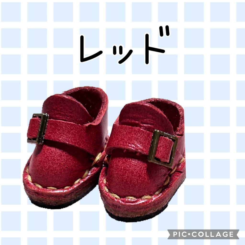 モンクシューズ風お靴 10㎝ぬい用