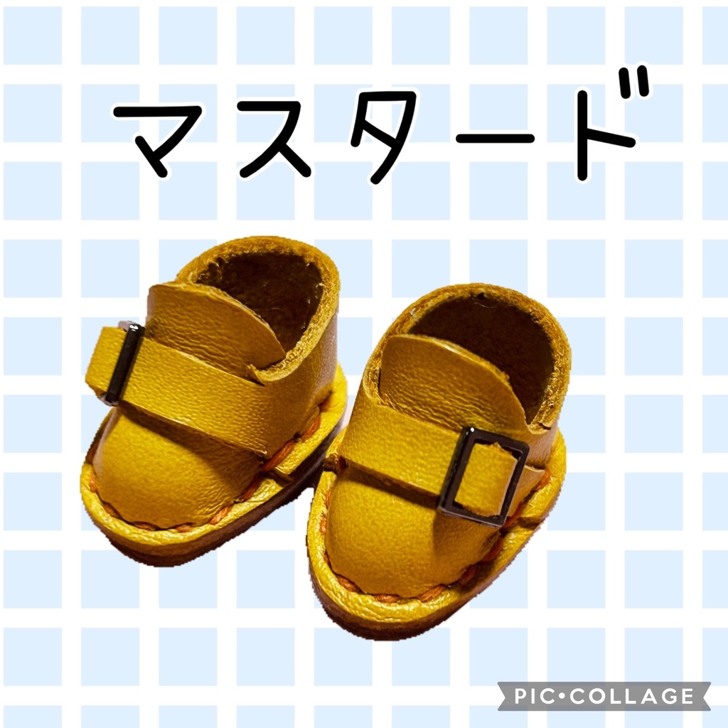 モンクシューズ風お靴 10㎝ぬい用