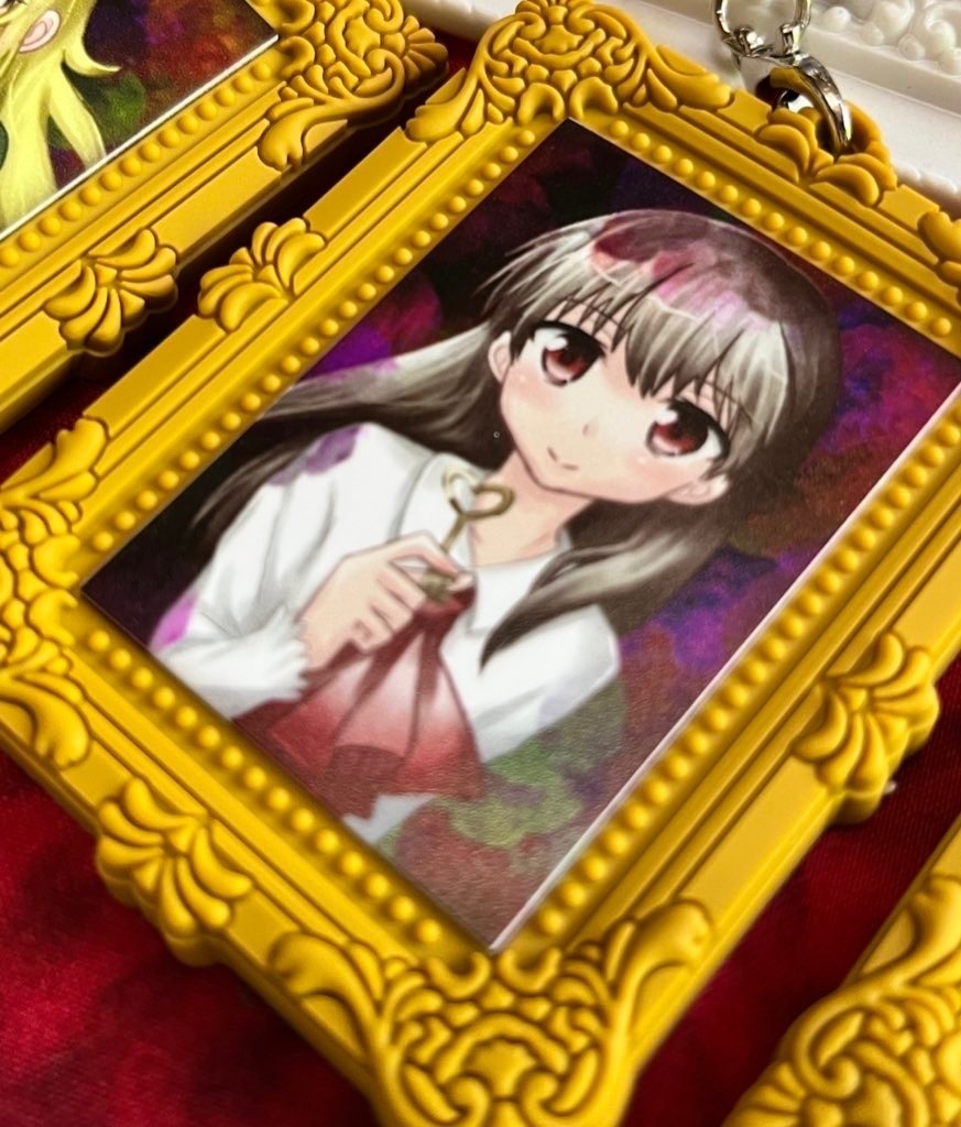 額縁ラバーキーホルダー