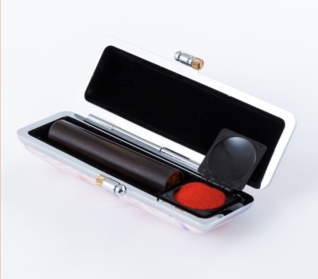 【印鑑ケース】フルイドアート -海の色-