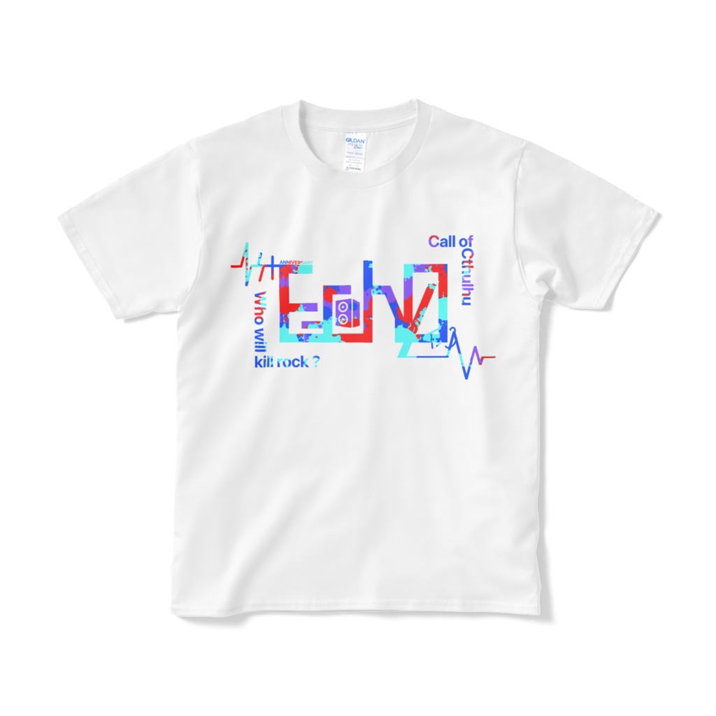 【E-ch0】　ロゴTシャツ　スプラッシュ