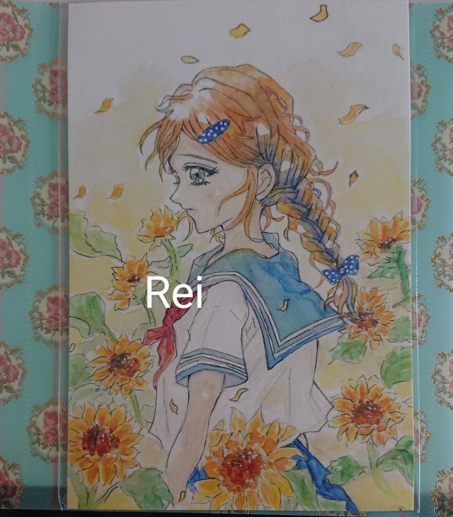 ポストカード 向日葵畑