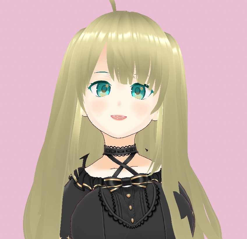 【VRoid製3Dモデル】girl02【VRM、.vroidデータ付】