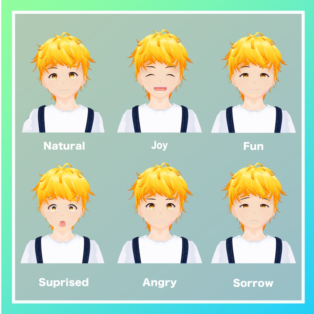 【VRC向け3Dモデル】オリジナル3Dモデル【カケル】