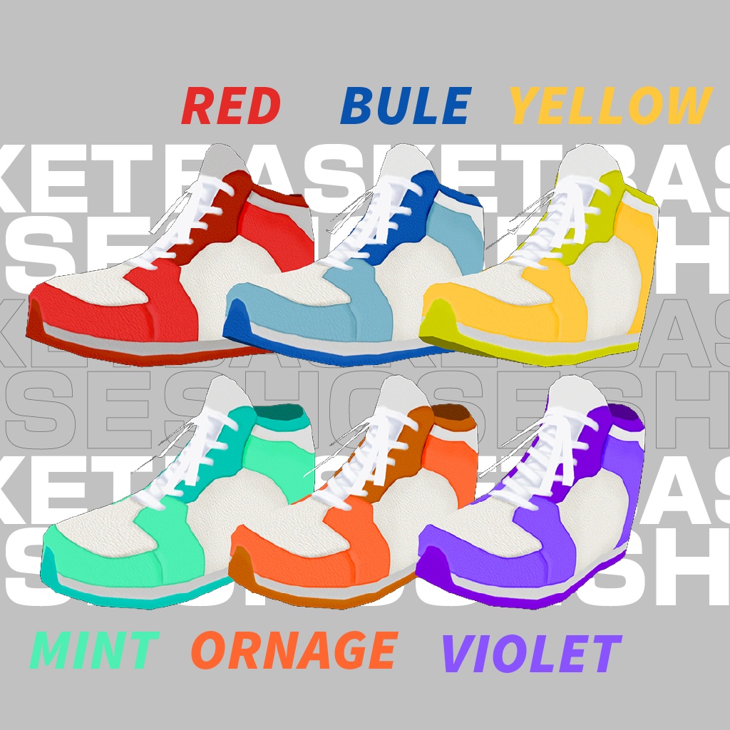 【VRoid用 】カジュアルバッシュテクスチャ