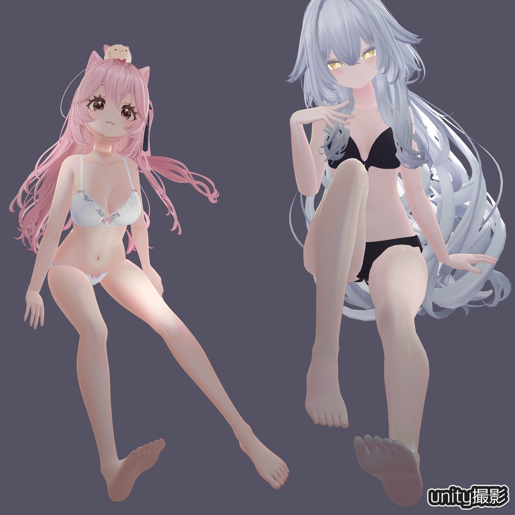 リアル肌ノーマルマップ使用!汎用ほどつやskinマテリアル【liltoon肌プリセット】