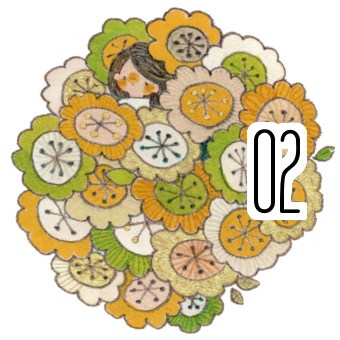 ハナマルステッカー