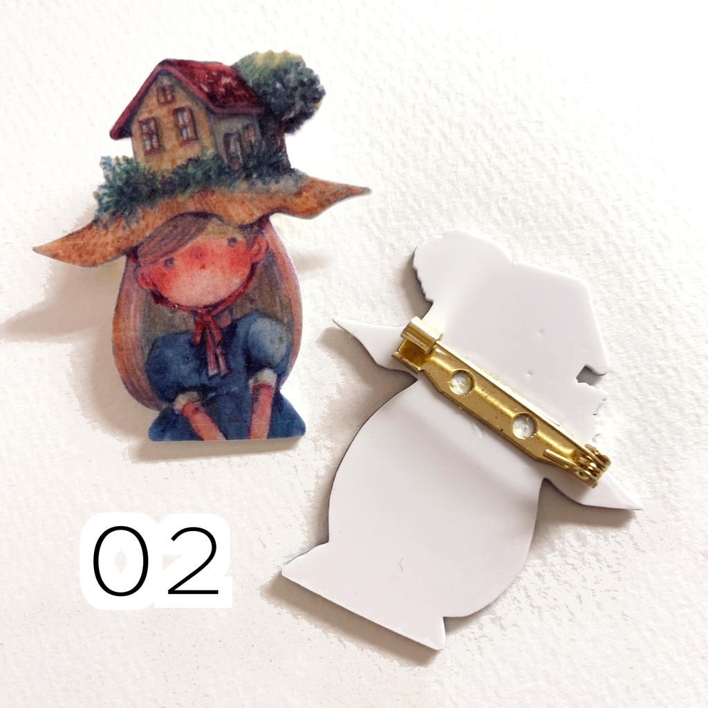 stay home made brooch