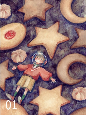 ようこそ月星洋菓子店ポストカード