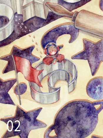 ようこそ月星洋菓子店ポストカード