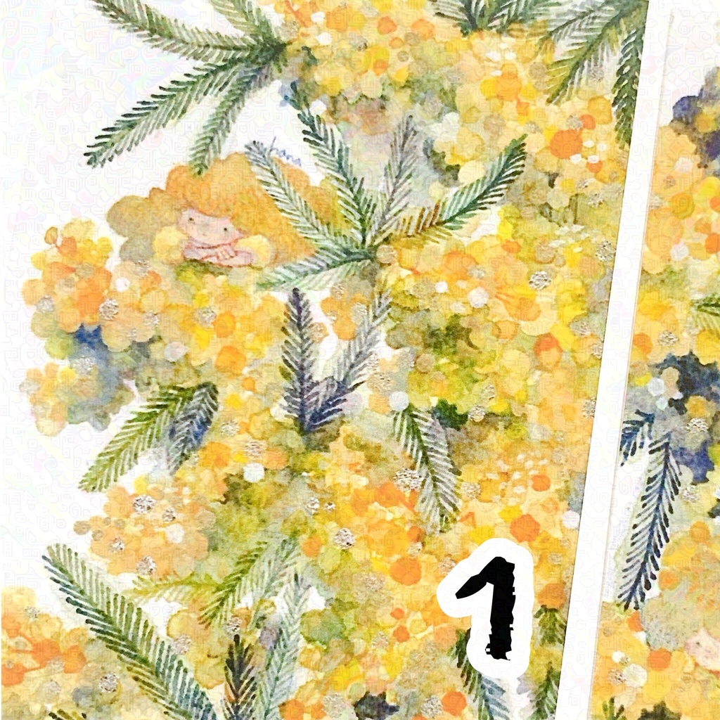 2025 Spring mimosa イラストカード