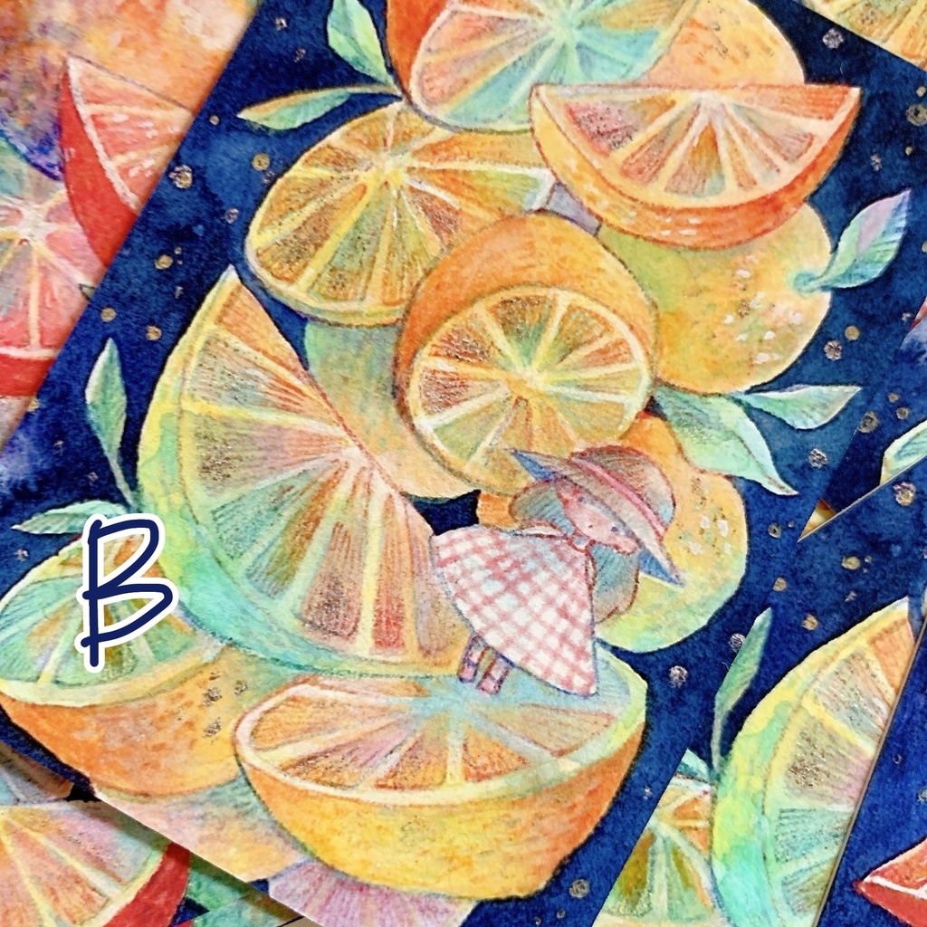 夏のあいいろイラストカード