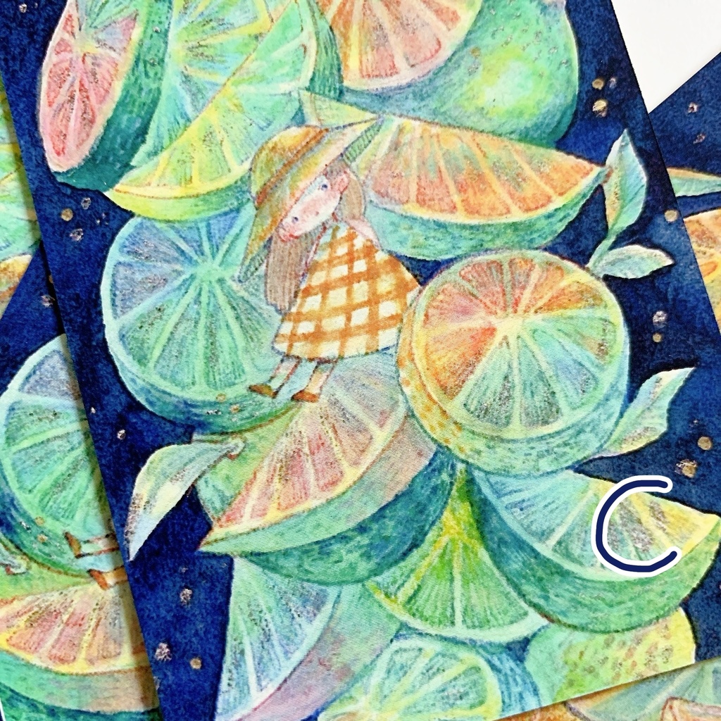 夏のあいいろイラストカード