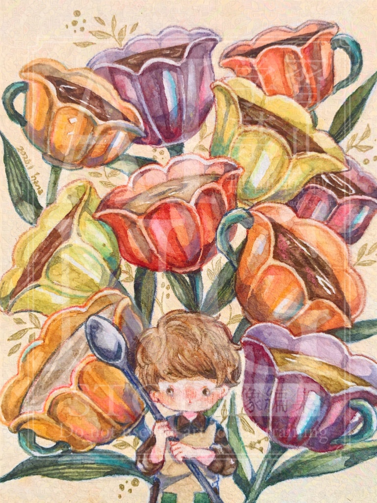 喫茶「花屋」原画①