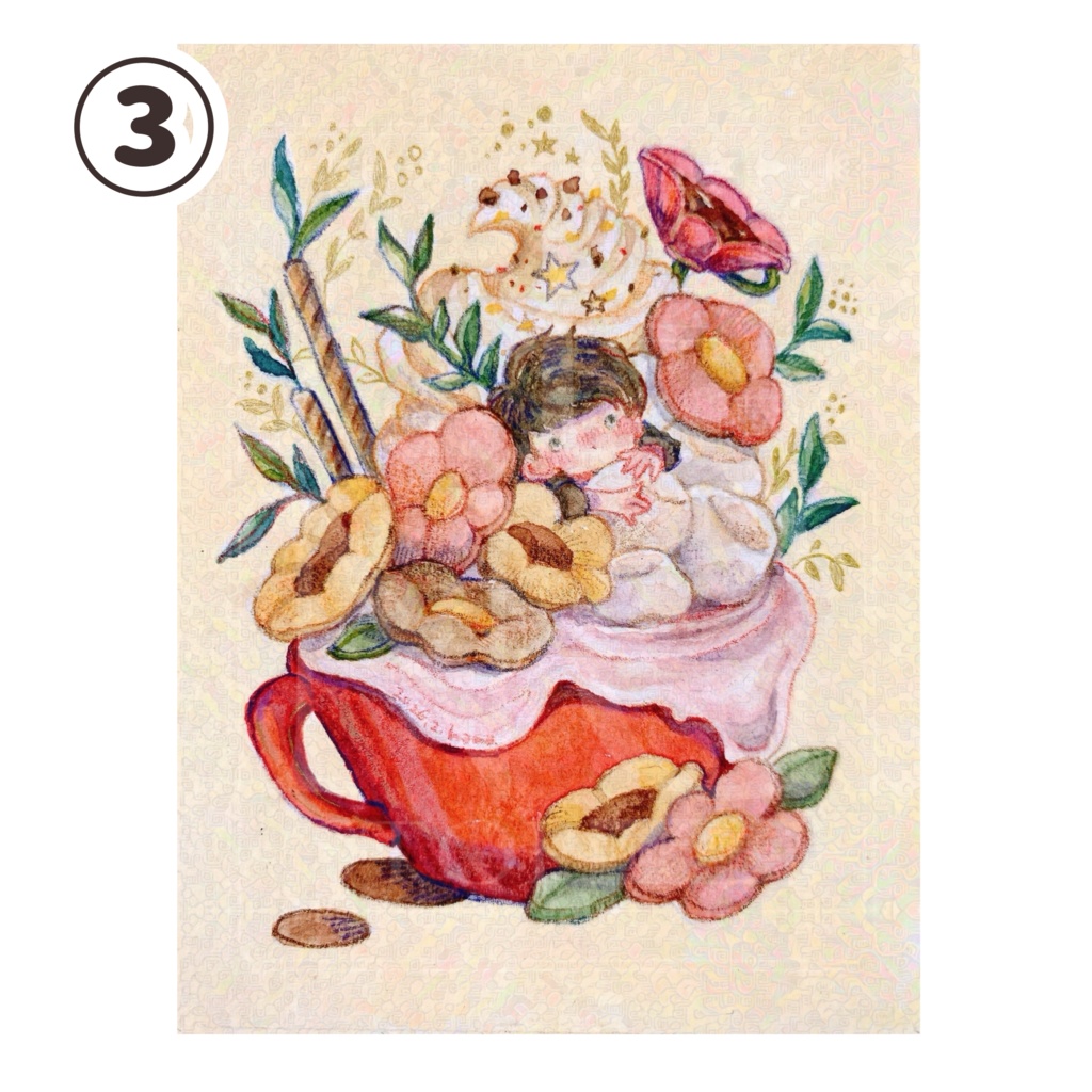 喫茶「花屋」イラストカード