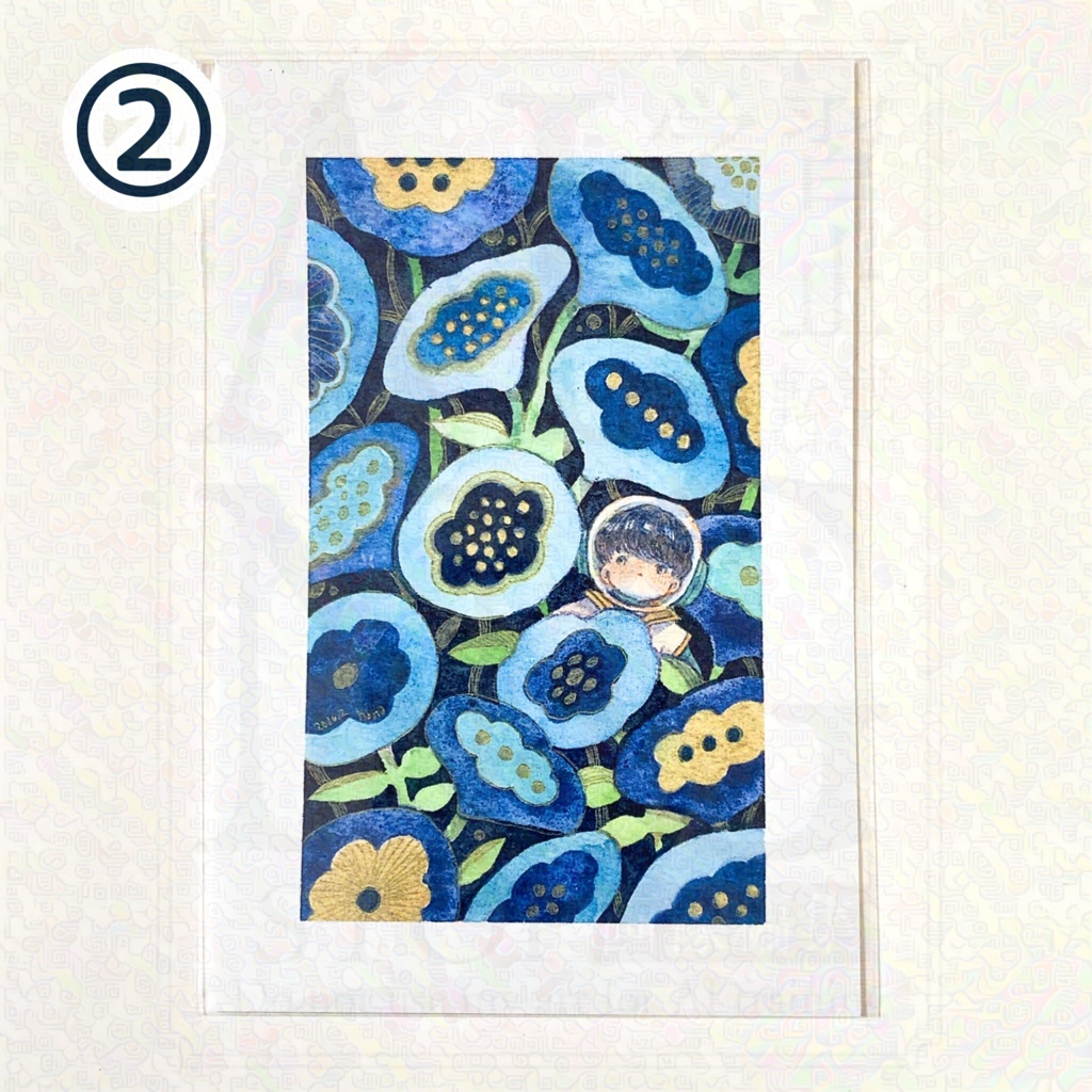 惑星植物標本ポストカード