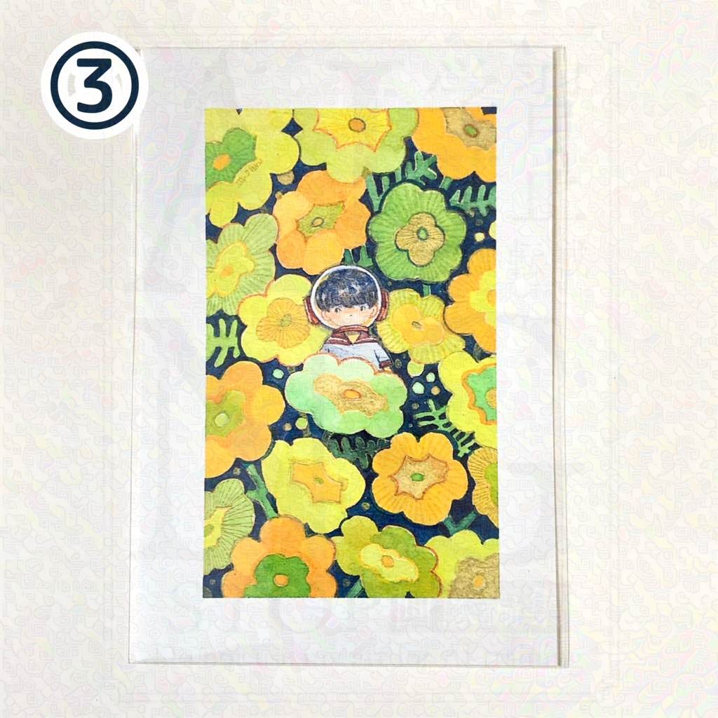 惑星植物標本ポストカード