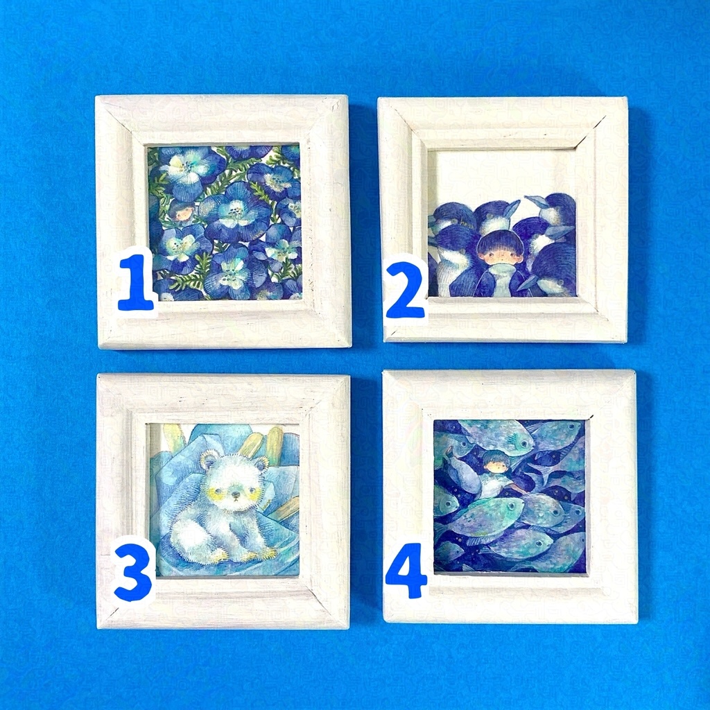 ハナ色図鑑原画【青】
