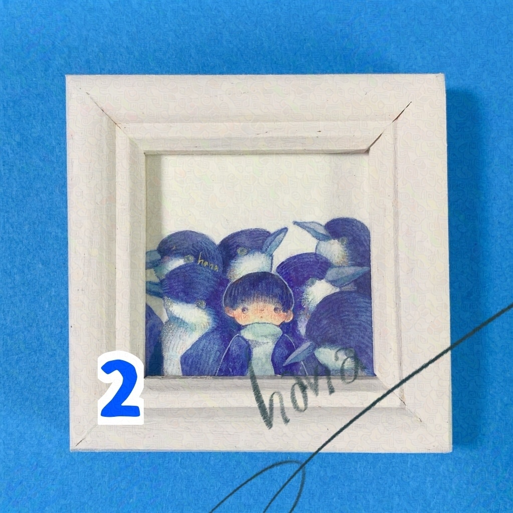 ハナ色図鑑原画【青】