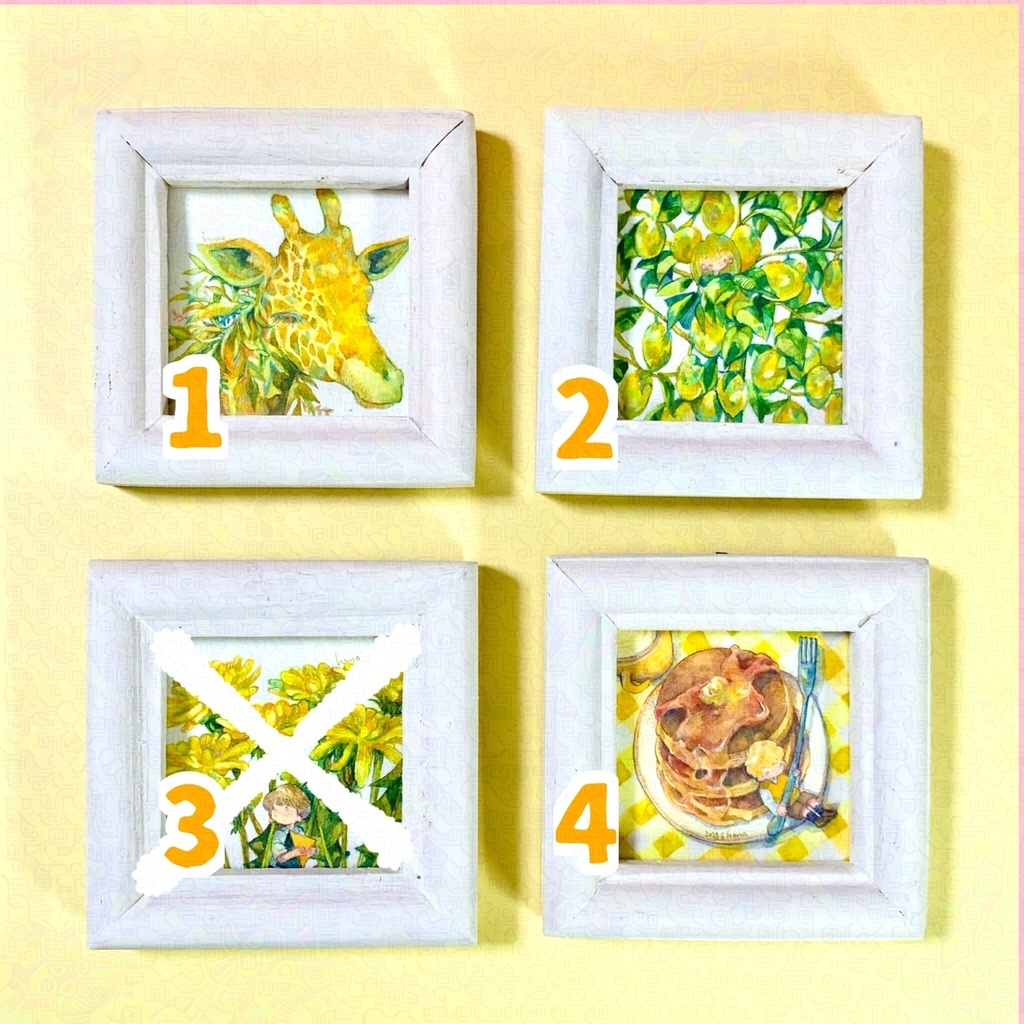 ハナ色図鑑原画【黄】