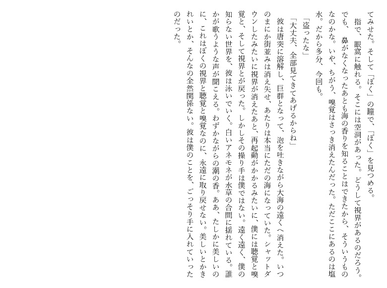 視界と塩水 - Tシャツ