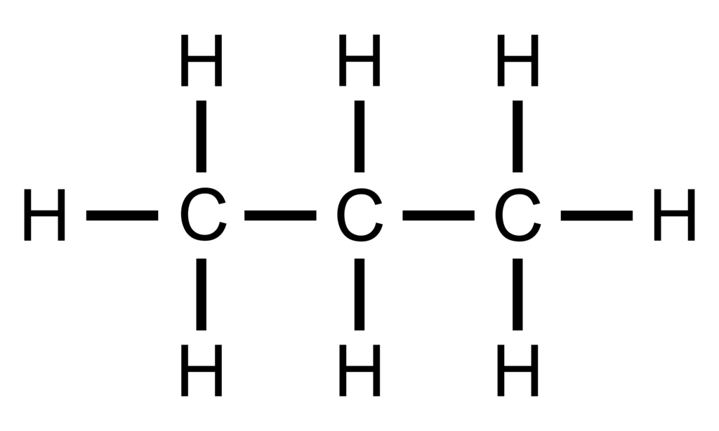 プロパン 構造式