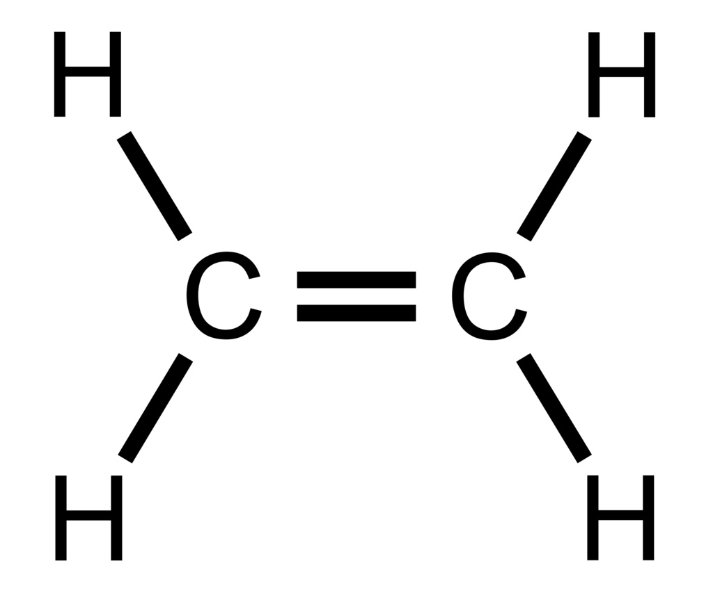エチレン　構造式