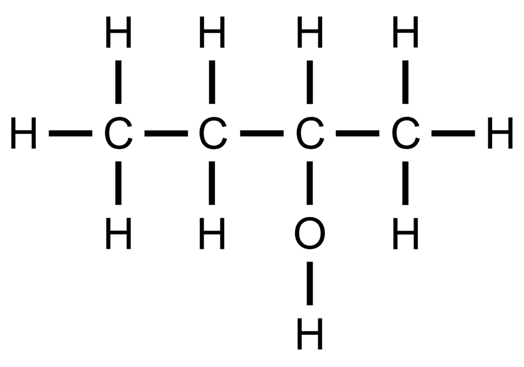 2-ブタノール　構造式