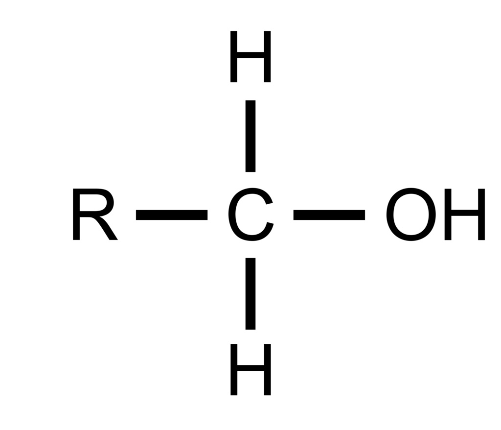 第一級アルコール　簡易構造式