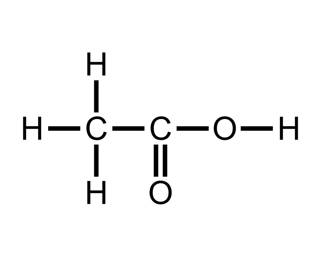 酢酸　構造式