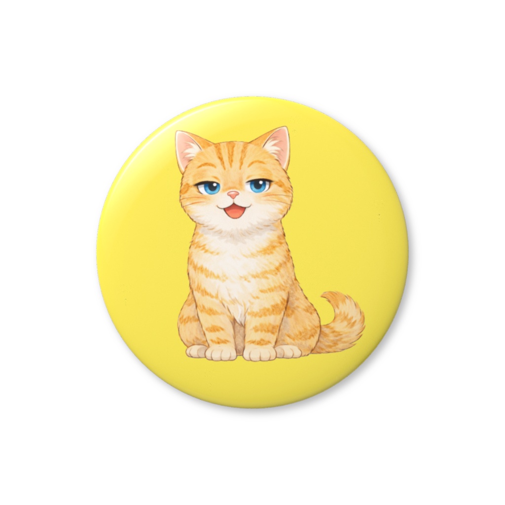 トラ　缶バッジ　直径44mm