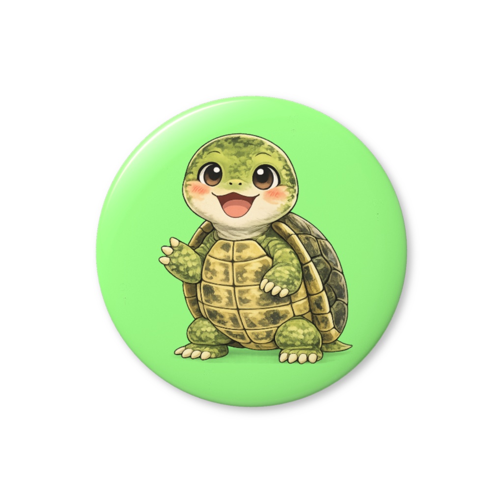 ター君　缶バッジ　直径44mm