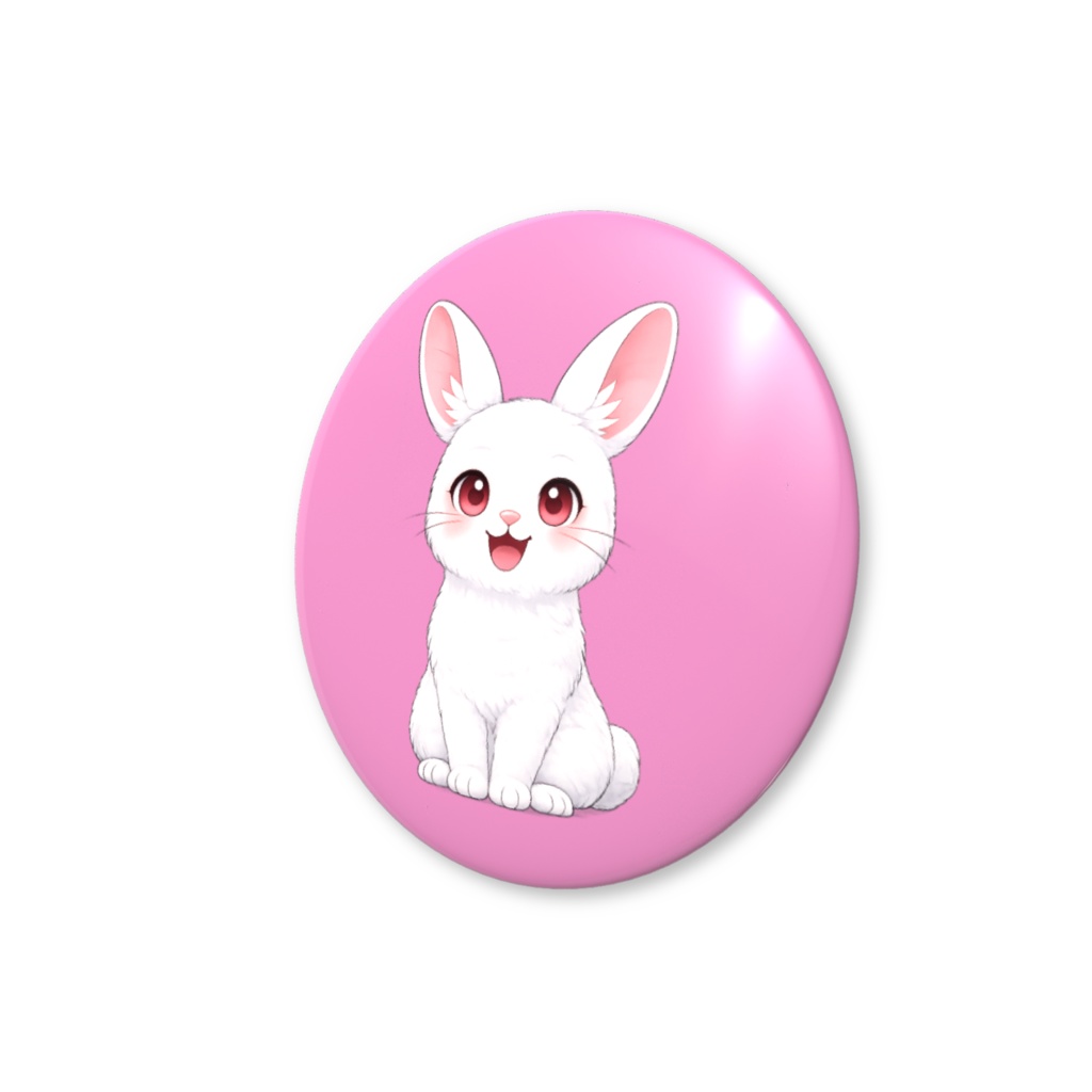 ラビ 缶バッジ 直径44mm