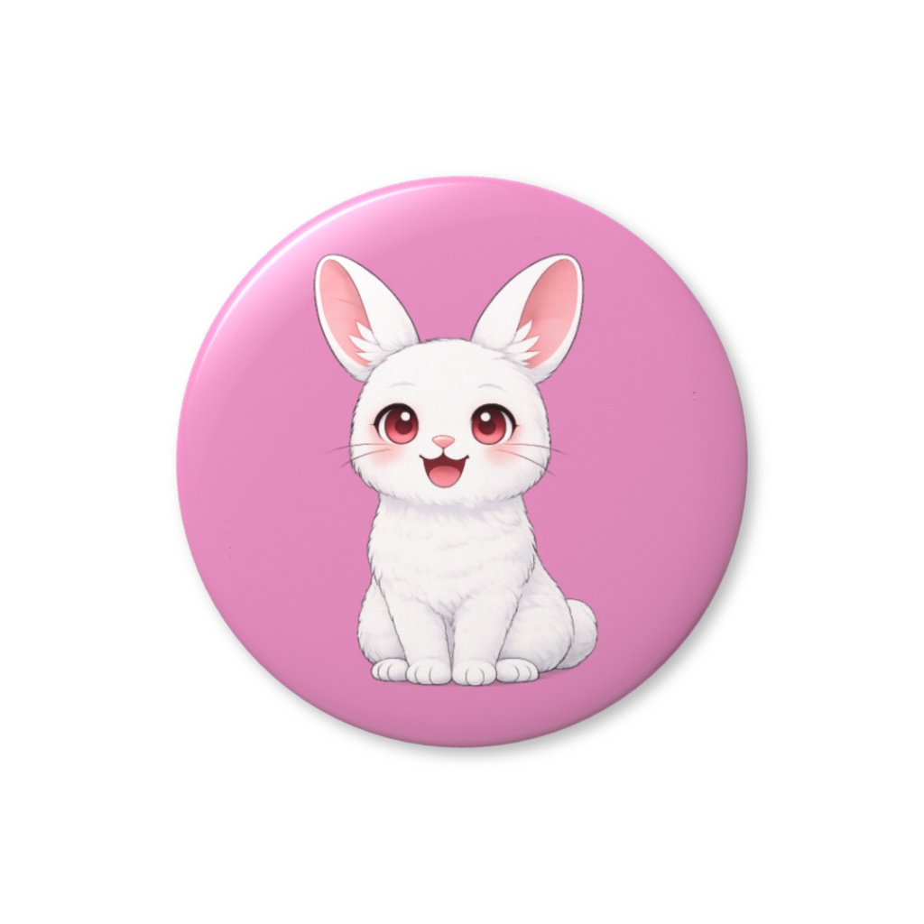 ラビ　缶バッジ　直径44mm