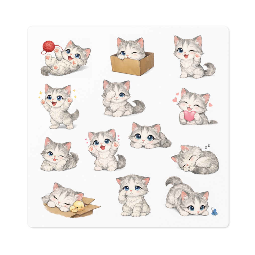 シロ　ステッカー