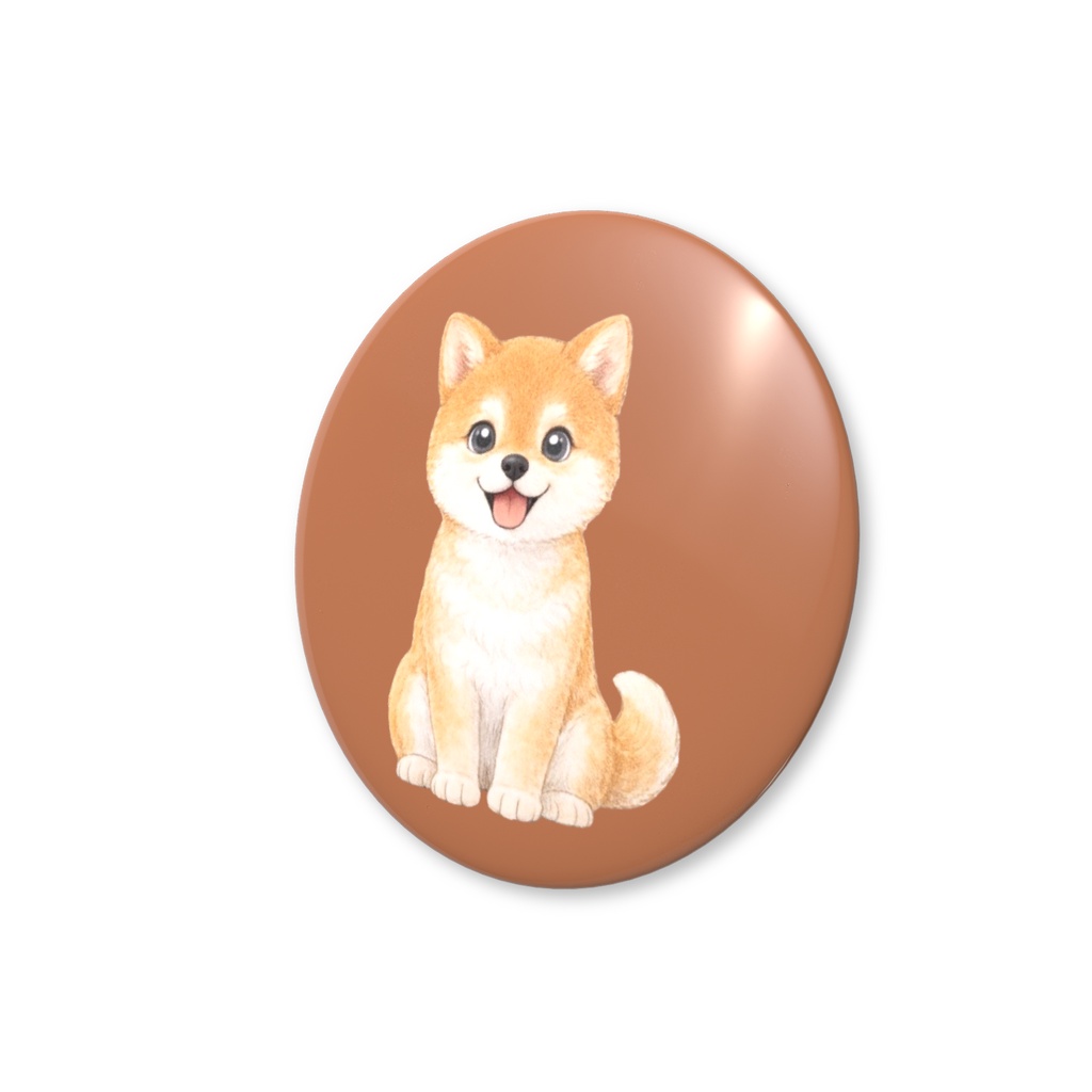 どうぶつの街 缶バッジ コロ 1