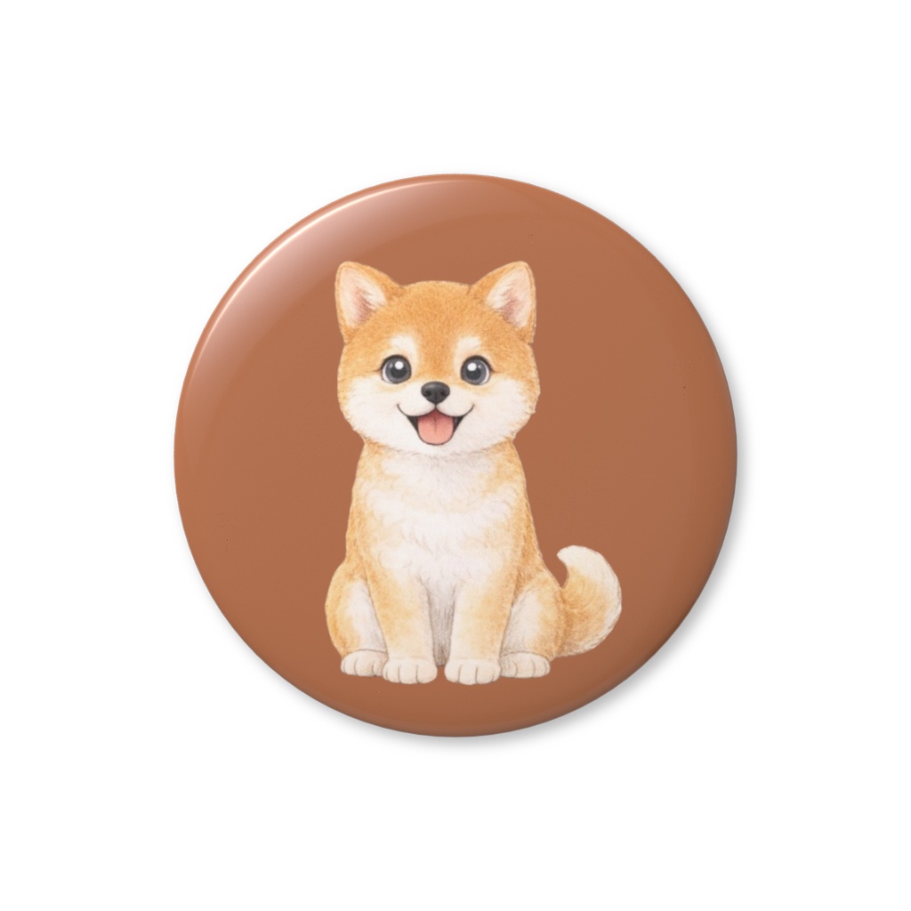 どうぶつの街 缶バッジ コロ 1