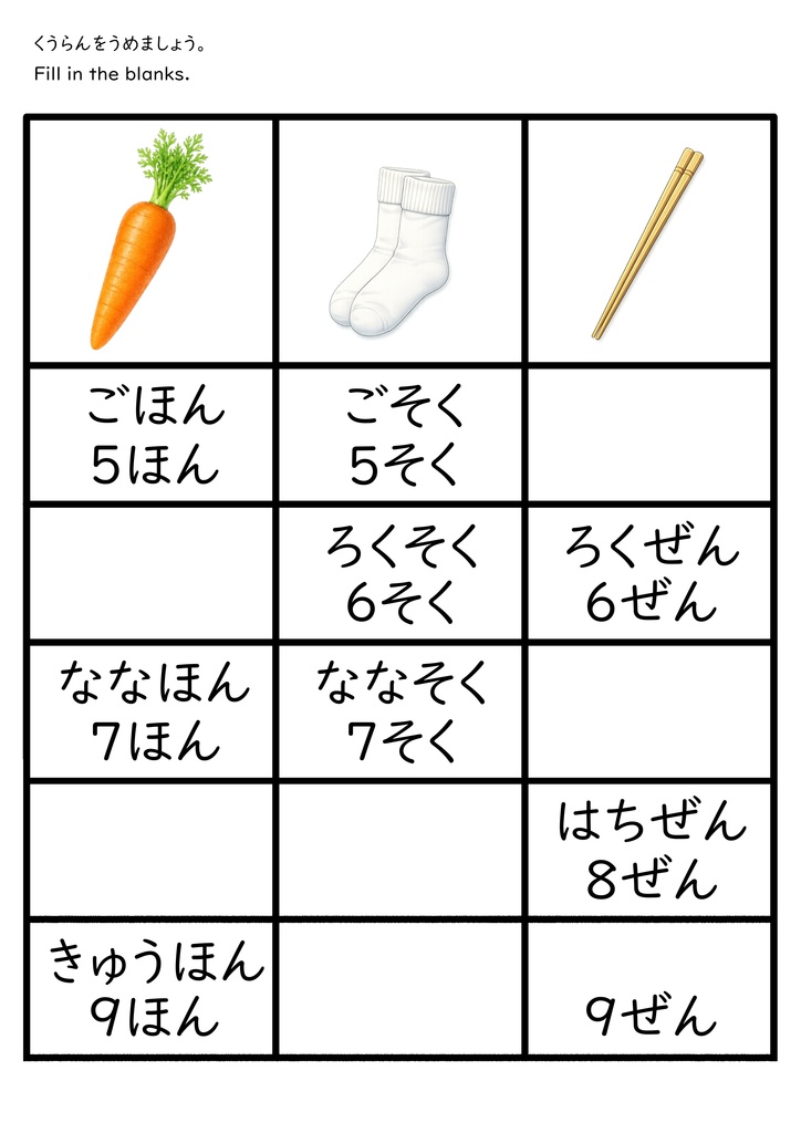 小1さんすう② 5~10までのかぞえかた もんだいしゅう