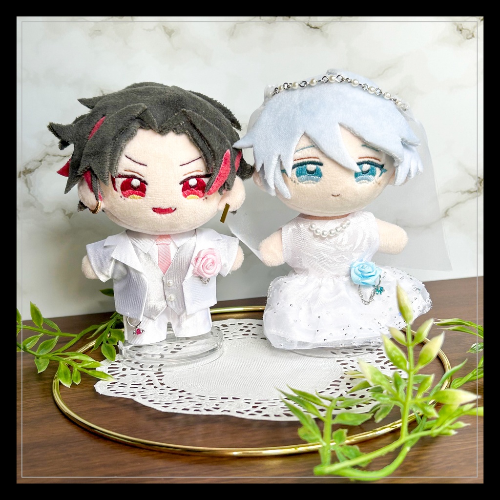 【展示】タキシード・ウェディング ぬい服【約10cm】