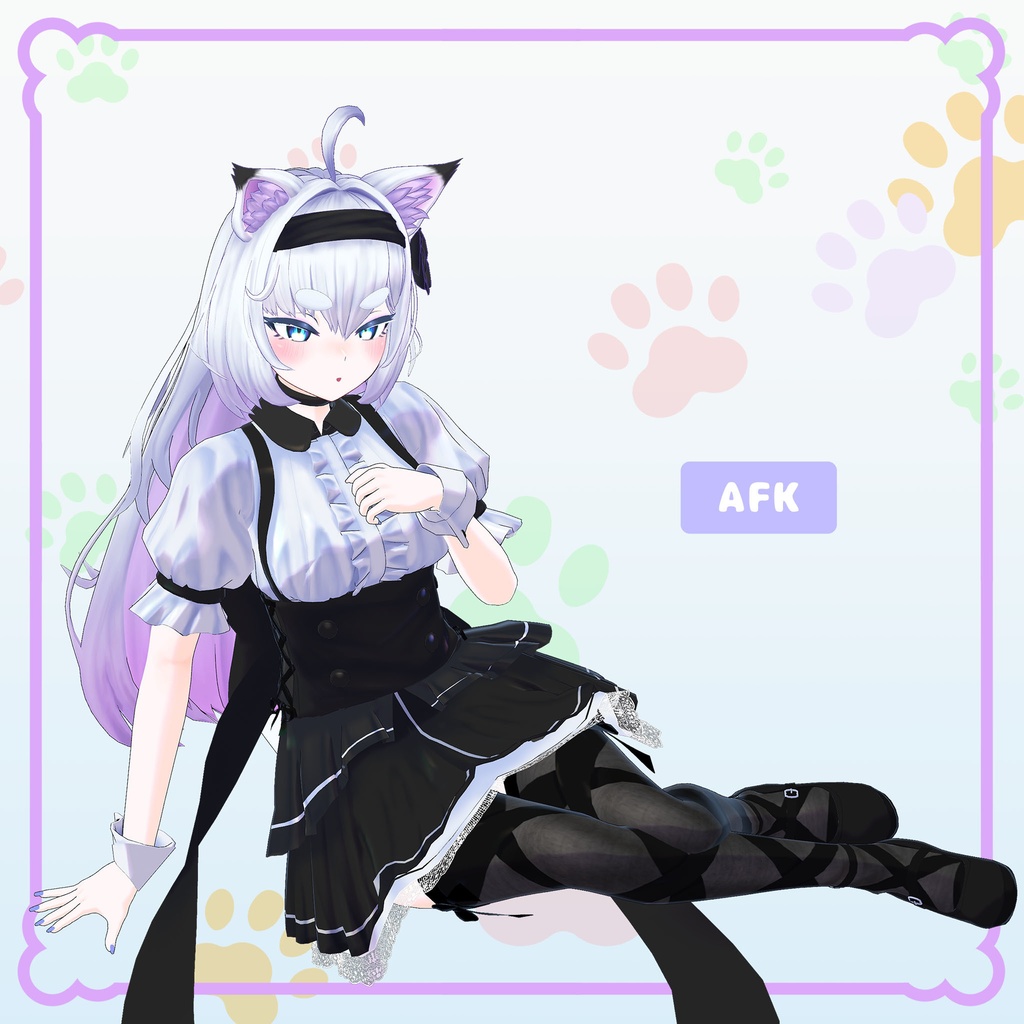 オリジナル3Dモデル「二階猫ミミ」