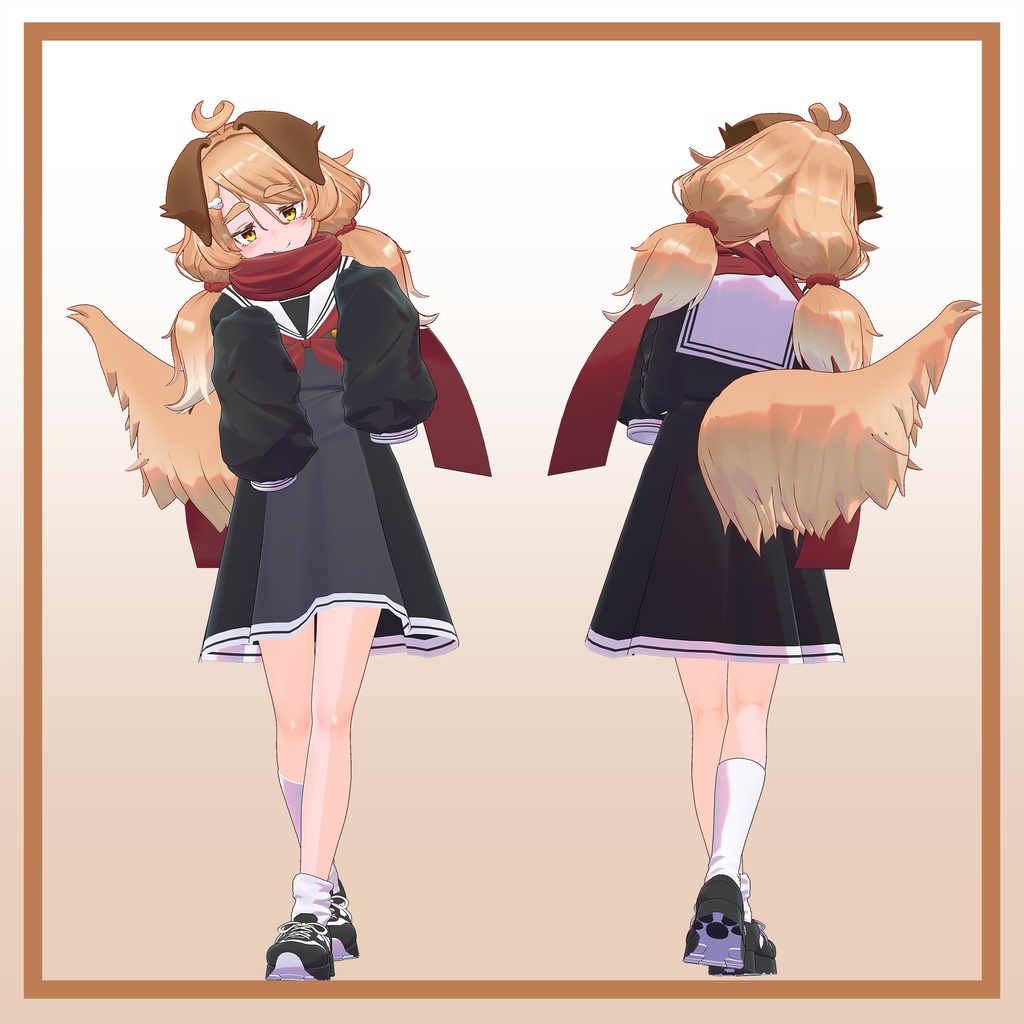 オリジナル3Dモデル「いぬのななの」