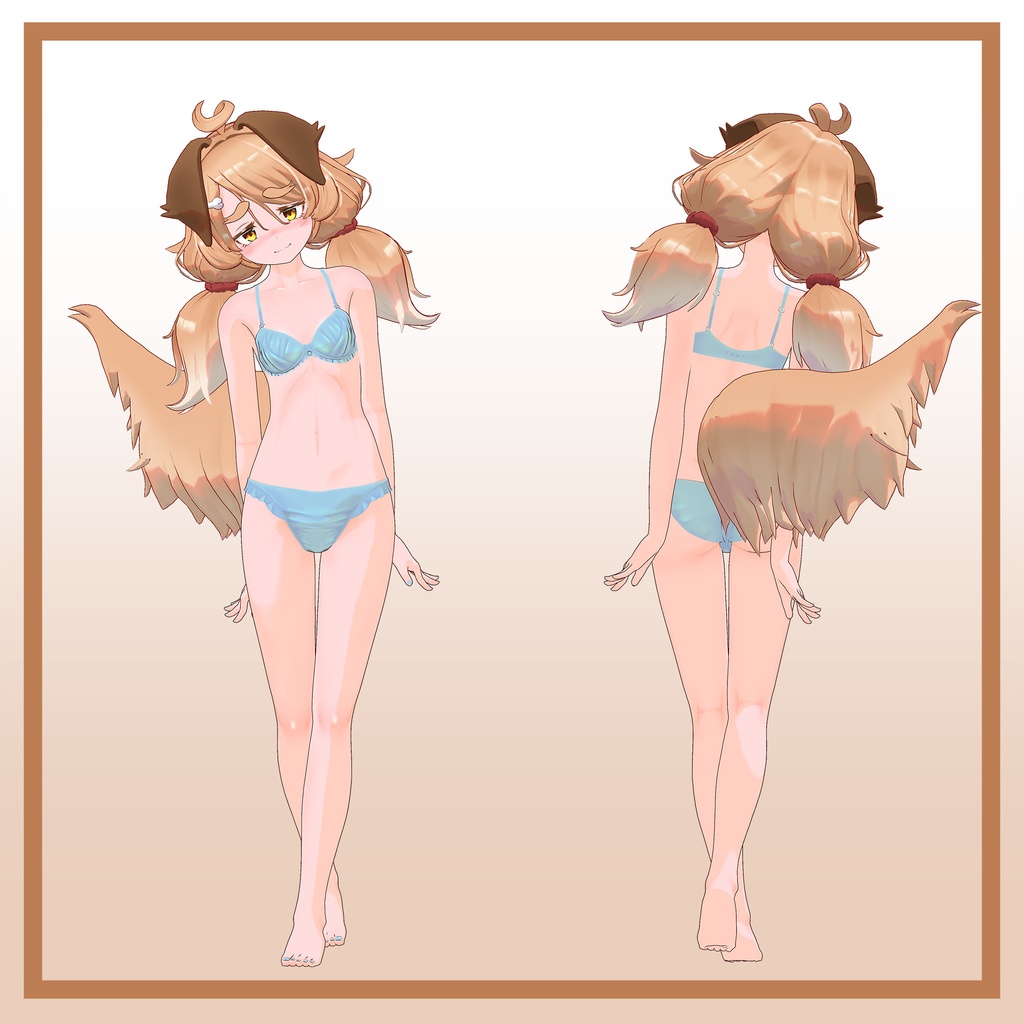 オリジナル3Dモデル「いぬのななの」