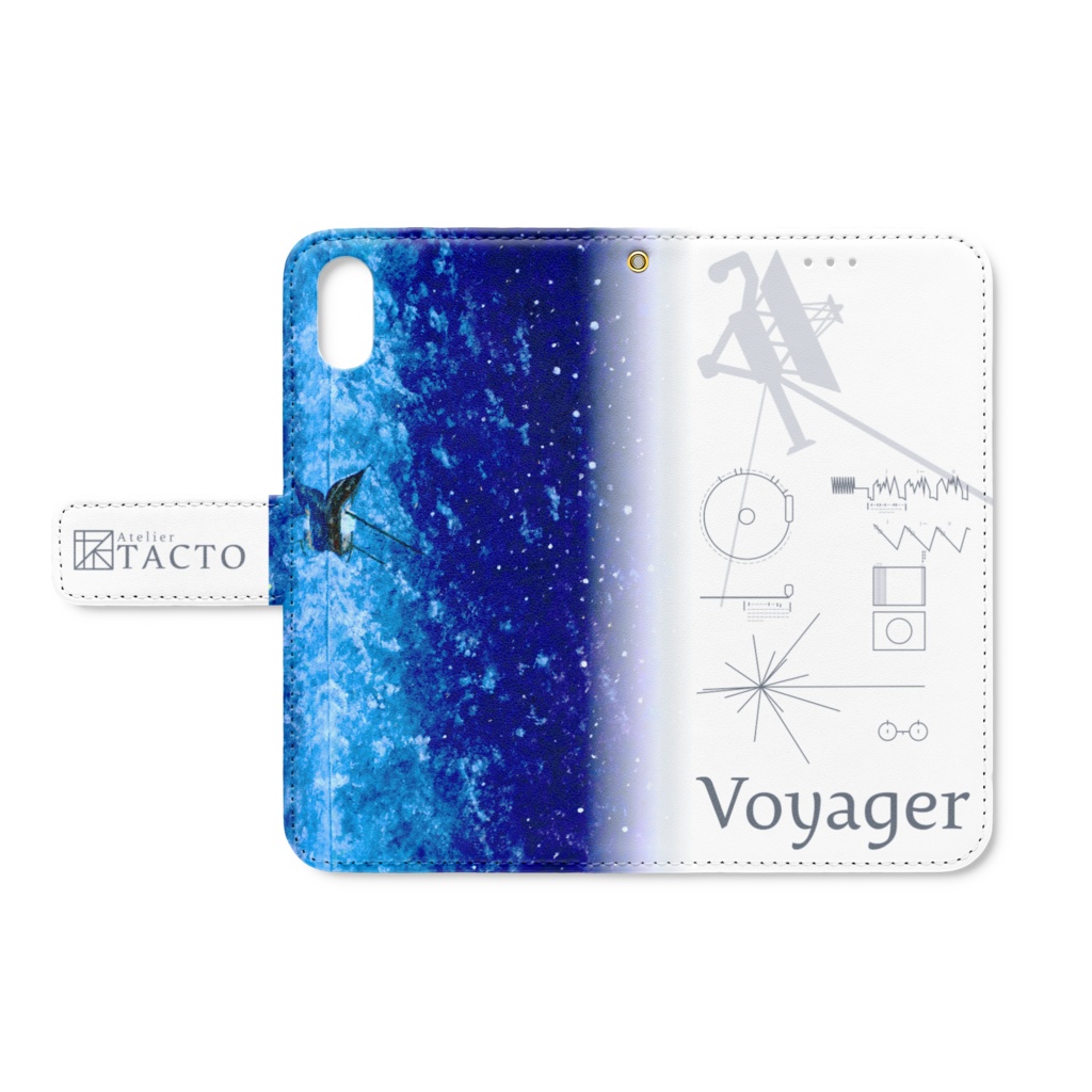 手帳型iPhoneケース "Voyager"