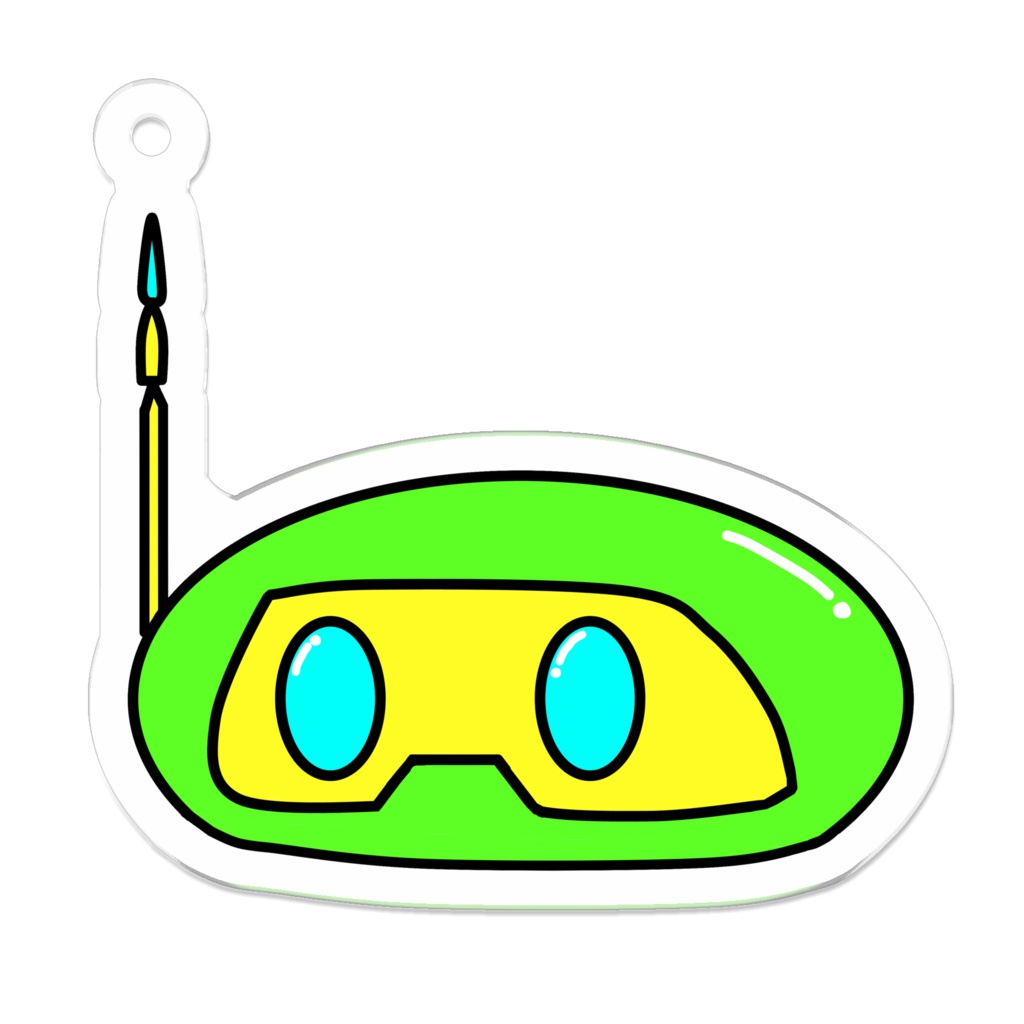 もっちりデイジーのアクリルキーホルダー