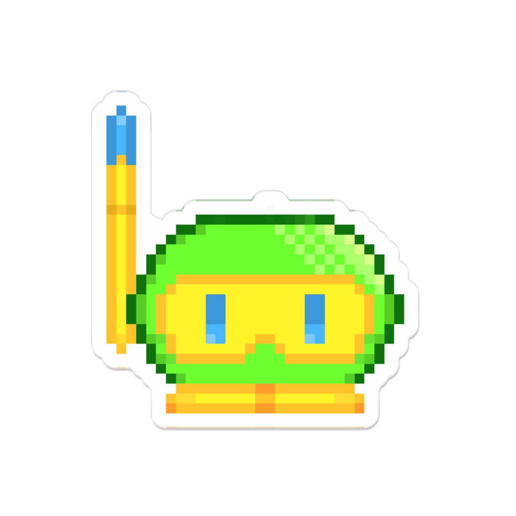 ドットデイジーのアクリルバッジ