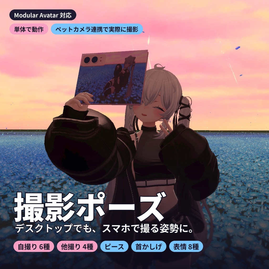 デスクトップ用撮影ポーズ
